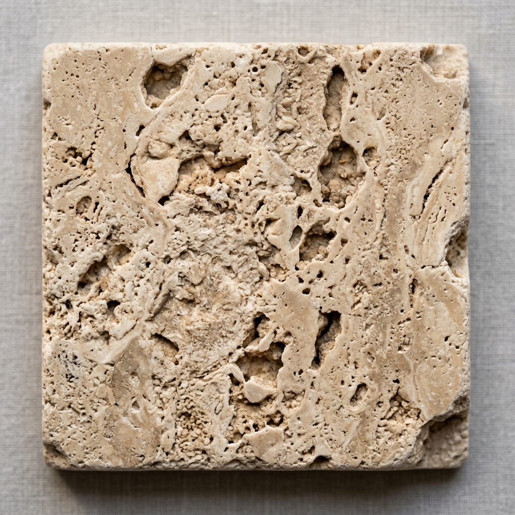 Polished travertine marble stone texture
